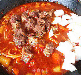 荤菜——家常红烩牛肉的做法步骤:9