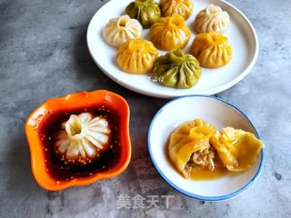 虾蓉酱小笼包的做法步骤:14