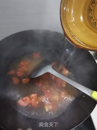 番茄肉丝蛋汤的做法步骤：4