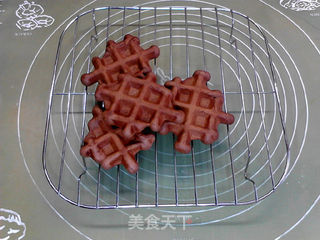 花生酱与华夫:可可花生酱华夫饼的做法步骤:10