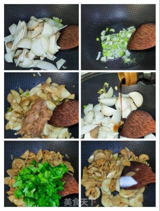 杏鲍菇炒西兰花的做法步骤:5