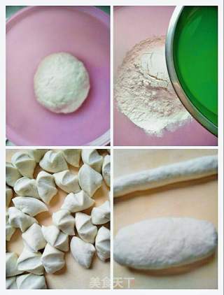 里脊香菇青椒蒸饺的做法步骤:5