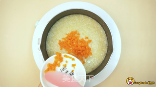 时蔬鳕鱼松蛋黄粥的做法步骤:6