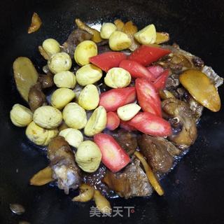 板栗沙茶鸭的做法步骤:9