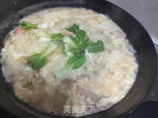 油菜鲜虾手擀面的做法步骤:12