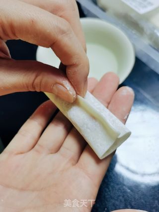 馄饨皮版煎饺的做法步骤:5