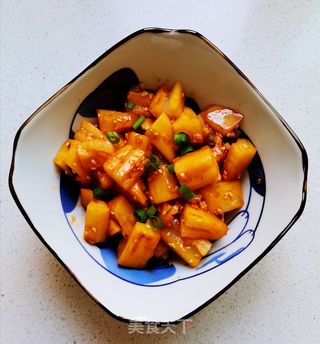 糖醋藕丁的做法步骤:10
