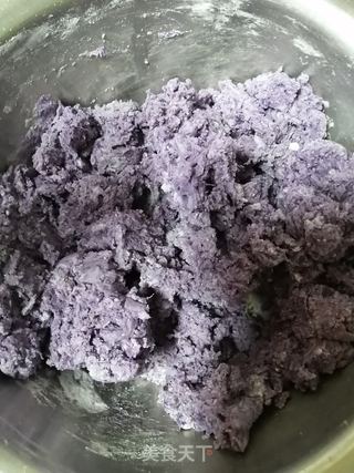 紫薯糯米饼的做法步骤:5