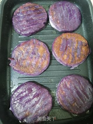 紫薯糯米饼的做法步骤:10