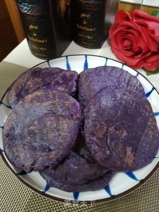 紫薯糯米饼的做法步骤:13