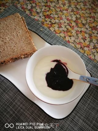 营养早餐   蓝莓酸奶&全麦三明治的做法步骤：2