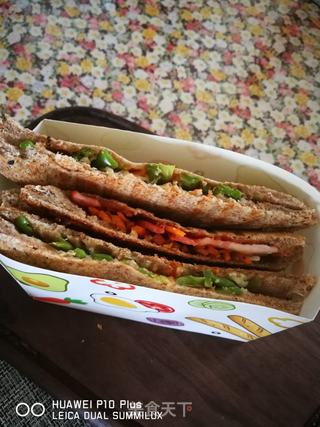 营养早餐   蓝莓酸奶&全麦三明治的做法步骤：25