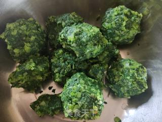 小白菜素包子的做法步骤:5