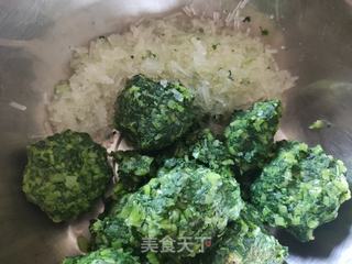 小白菜素包子的做法步骤：6