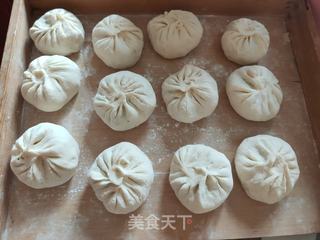 小白菜素包子的做法步骤:13