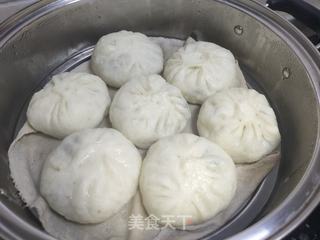 小白菜素包子的做法步骤:17