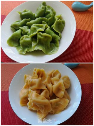 彩色水饺的做法步骤:11