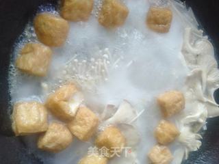 豆腐菌菇汤的做法步骤:8