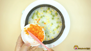 鳕鱼杂蔬粥的做法步骤:6