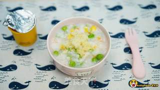 鳕鱼杂蔬粥的做法步骤:8
