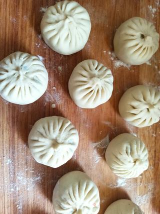 苦菜猪肉包的做法步骤:13