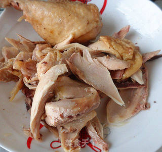凉拌鸡腿肉的做法步骤:4