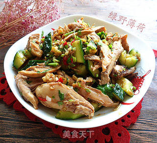凉拌鸡腿肉的做法步骤:9