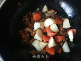 胡萝卜茭白炒排骨的做法步骤:10