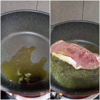 黑椒牛排配意粉的做法步骤:4