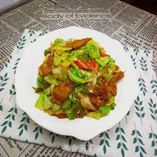 五花肉炒圆白菜的做法步骤:12