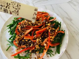 火麻拌三丝的做法步骤：4