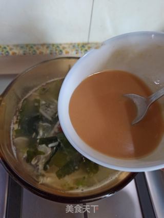 龙鱼味噌汤的做法步骤:8