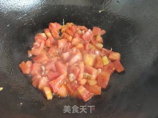 西红柿虾仁打卤面的做法步骤:8