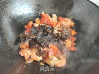 西红柿虾仁打卤面的做法步骤:10