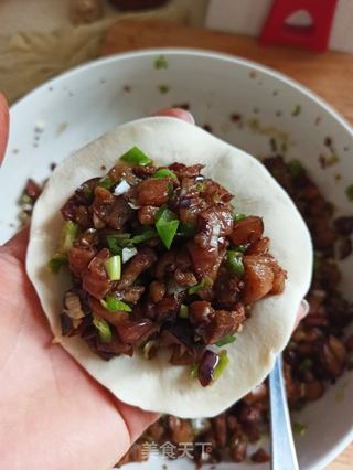茄丁酱肉包的做法步骤:14