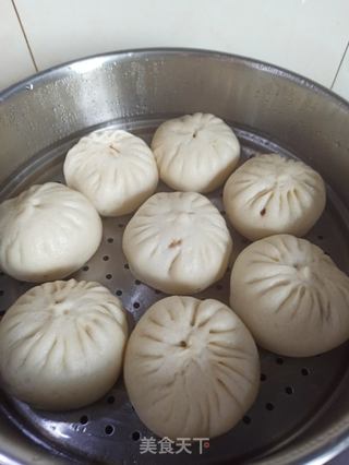 茄丁酱肉包的做法步骤:17
