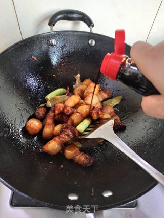 五花肉焖冬笋的做法步骤：9