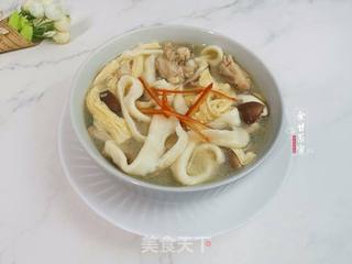 香菇鸡汤烩面的做法步骤:12
