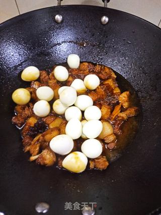 五花肉鹌鹑蛋的做法步骤:6