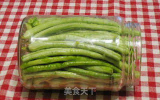 咸腌豇豆的做法步骤:5