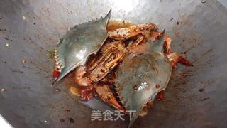 香辣梭子蟹的做法步骤:8