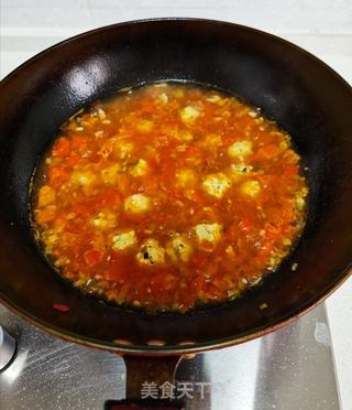 番茄鸡肉丸的做法步骤:13