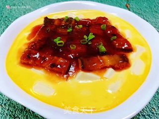鳗鱼豆腐鸡蛋羹的做法步骤：14