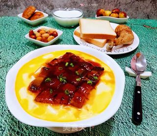 鳗鱼豆腐鸡蛋羹的做法步骤：15