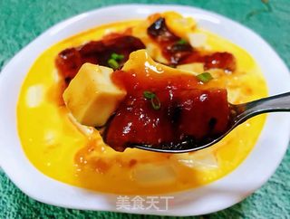 鳗鱼豆腐鸡蛋羹的做法步骤：12