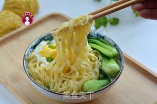 鸡蛋青菜汤面的做法步骤：7