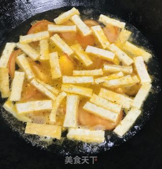 番茄肉条汤的做法步骤：6