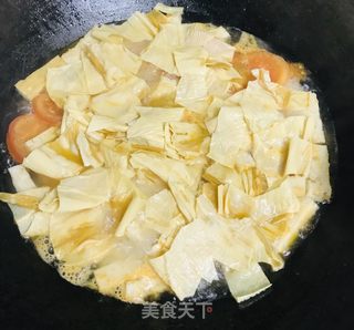 番茄肉条汤的做法步骤：7