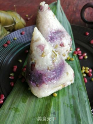 紫薯豆甜粽子的做法步骤:9