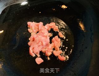 火麻仁肉丁炒青豆的做法步骤：2